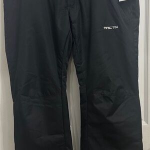 Arctix Women's Insulated Black Snow Pants Size L (12-14) short Inseam 29"